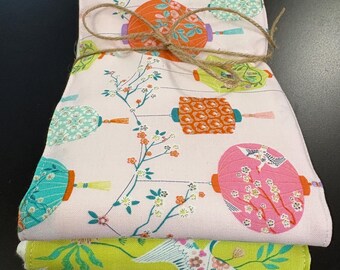 Burp Cloth, oriental, Chinese, tiger, crane, panda,  baby shower
