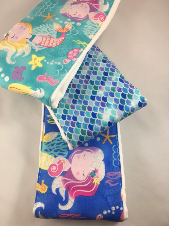 Burp Cloths Mermaid Sparkle Aqua Purple Ocean Magical Etsy