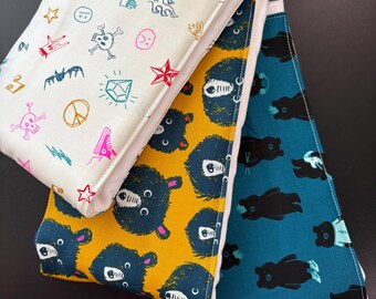 Burp cloths, rock n roll, drummer, bear, hard rock, heavy metal, baby shower