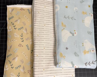Burp cloths, goose, duckling, duck, baby shower