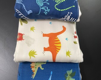 Burp cloths, Dino, dinosaur, baby shower