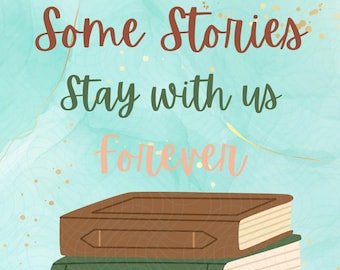 Bookish Wall Art - Digital Download (PNG, JPG, SVG)