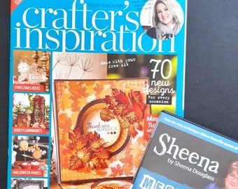 Crafter's Inspiration magazine, back issue, with step-by-step instructions for beautiful craft ideas