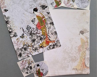 Itsutomi by Eishi Hosoda East Asia Printed Letter writing paper, notepaper set