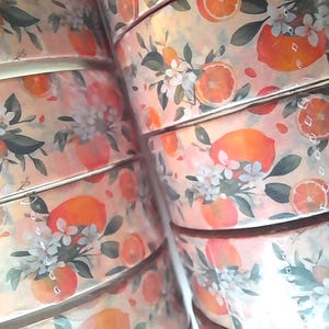 Ruban adhésif washi orange, fruits, masking tape imprimé, ruban adhésif washi orange, fruits, washi agrumes, 15 mm x 10 m