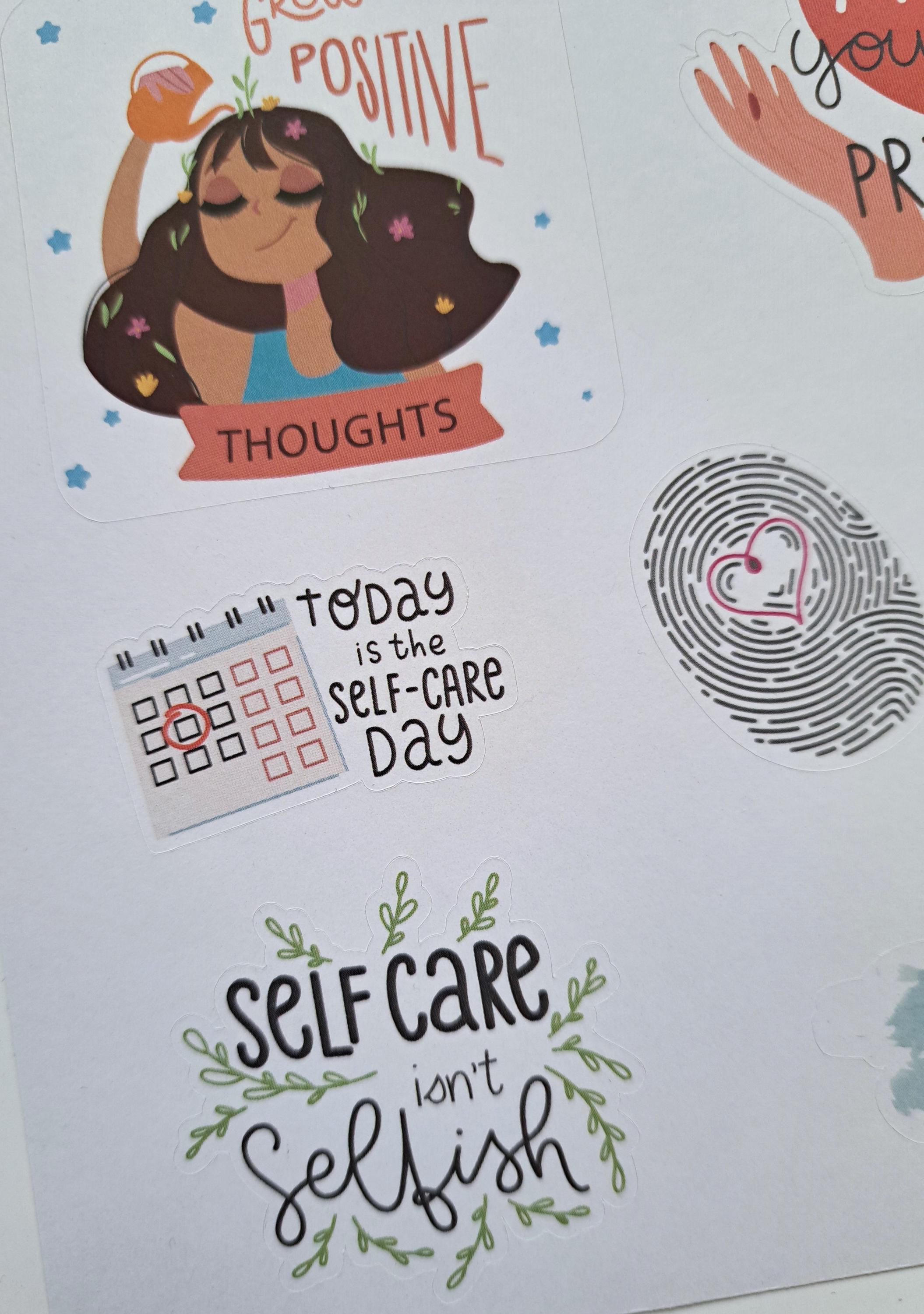 Mindfullness Sticker Mindfulness Stickers, Self-care Journal & Scrapbook Embellishments - Etsy
