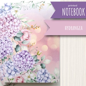 Notebook: hydrangea patterned booklet traveller&#39;s notebook insert refill booklet / TN refills / TN booklets / planner refills