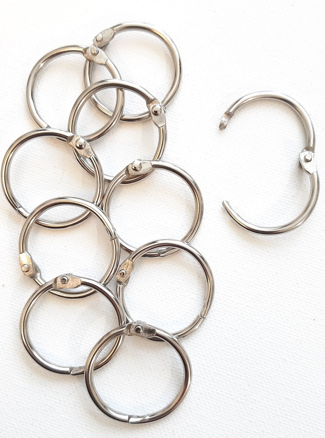 Steel Book Binding Rings, Hinged 25mm Diameter - Etsy