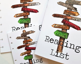 Book Reading List - planner insert - books to read - ultimate reding list
