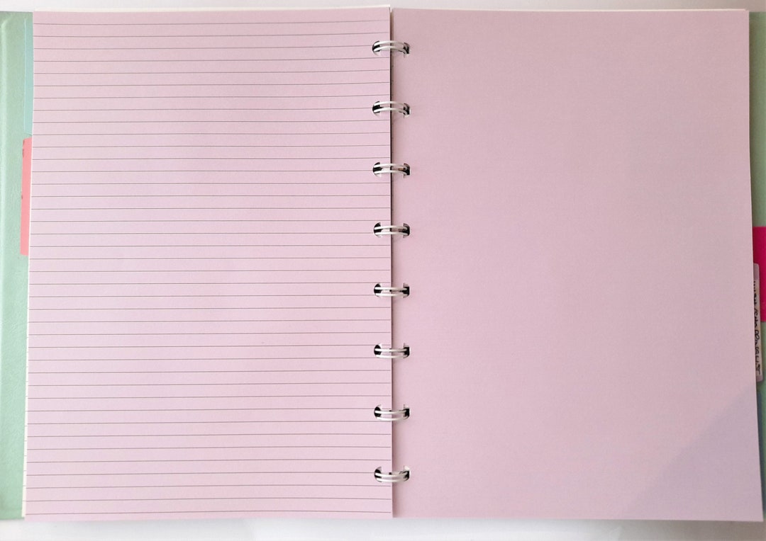 A5 Lilac Ruled Paper: 40 Sheets, 80gsm Planner Refill - Etsy