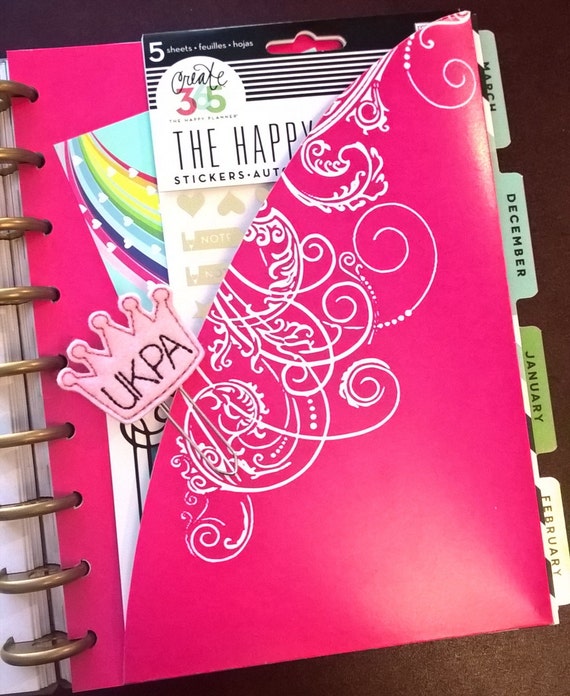 Pocket Folder for Happy Planners / Planner Accessories / Planner Pockets 