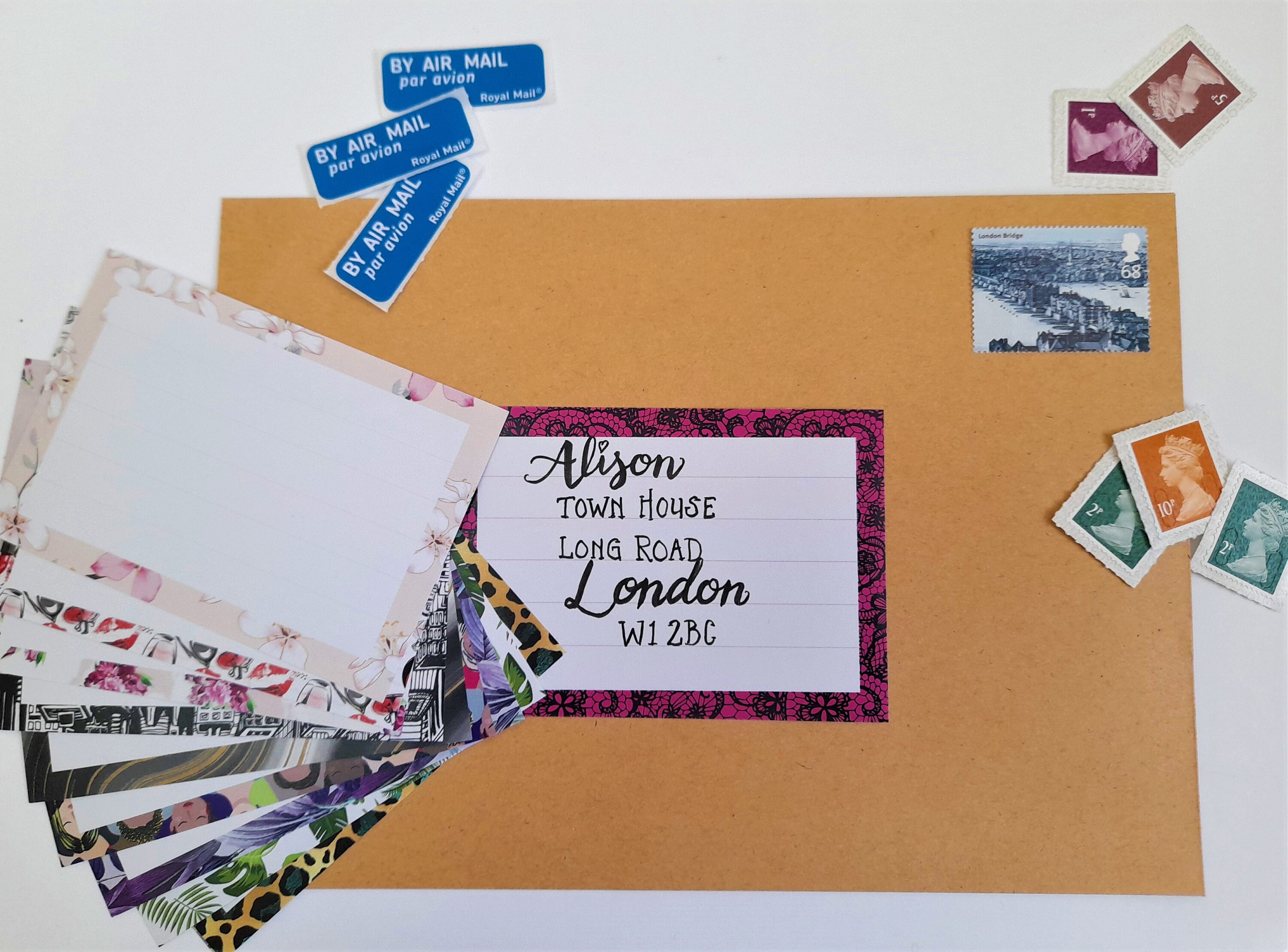 10 x printed address labels self adhesive blank parcel etsy uk