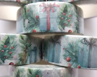 Christmas Presents Washi Tape, printed masking tape, winter washi tape, festive washi tape, Christmas washi tape