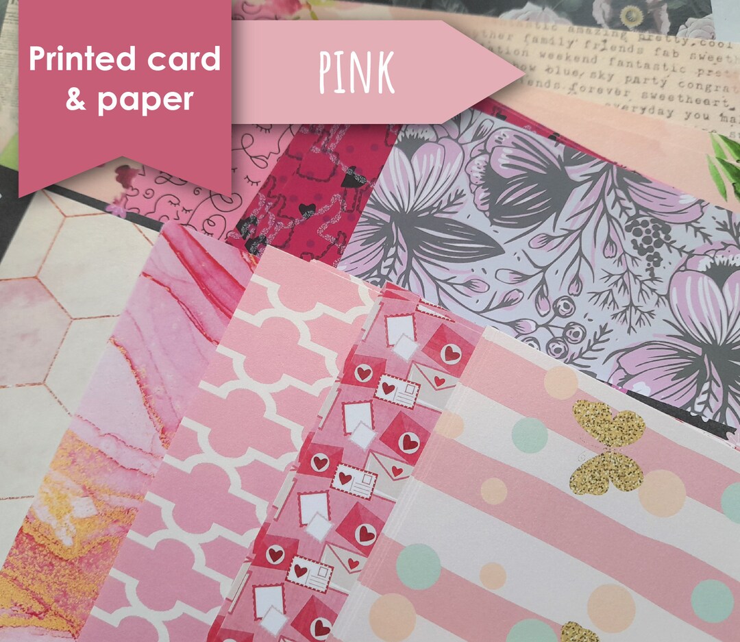 Printed Patterned A4 Card and Paper - Pretty in Pink Theme / Background ...