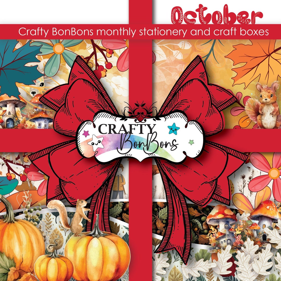 Autumn Theme October Box Crafty Bonbons Planner Stationery - Etsy UK