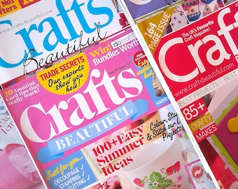 Crafts Beautiful magazine, back issues from 1997-2017, choice of editions, with step-by-step instructions for all kinds of crafts