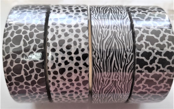 Zebra Animal Print Washi  Card supplies, White zebra, Washi tape