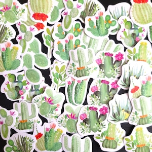 Cute cacti stickers - cactus stickers - plant stickers - envelope decorations - card toppers / planner stickers / penpal stickers