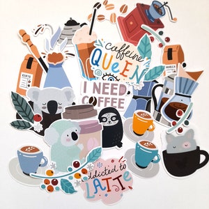 Ich Brauche Kaffee Gedruckte Ephemera, Die Cuts, Karte Toppers, Kaffee stanzen, Junk Journal Zubehör, niedliche Stanzen