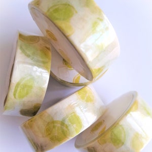 Ruban adhésif washi citron et lime, ruban de masquage imprimé fruité et coloré, ruban adhésif washi fruit, ruban adhésif décoratif pour journal