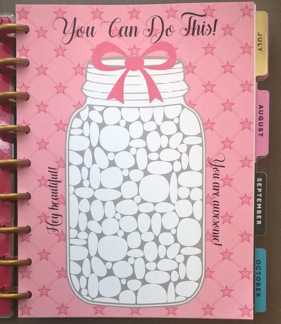 Goal or Weight Loss Tracker Dashboard for Planners, planner insert, goal tracker, achievement tracker, habit tracker