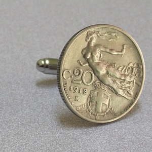 35b - Italienische 20 Centesimi &#39;Liberty&#39; Manschettenknöpfe
