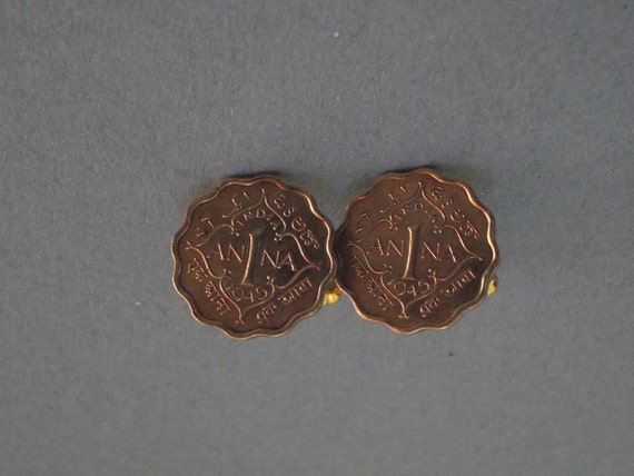 Great Caiman Thrush 1C Coin 2008 Cufflinks