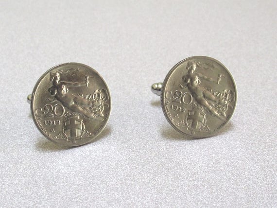 Great Caiman Thrush 1C Coin 2008 Cufflinks