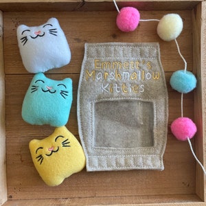 Personalized Marshmallow Kitties