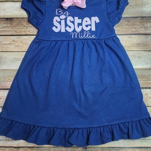 Big Sister Embroidered Dress - Etsy Big Sister Embroidered Dress - Etsy