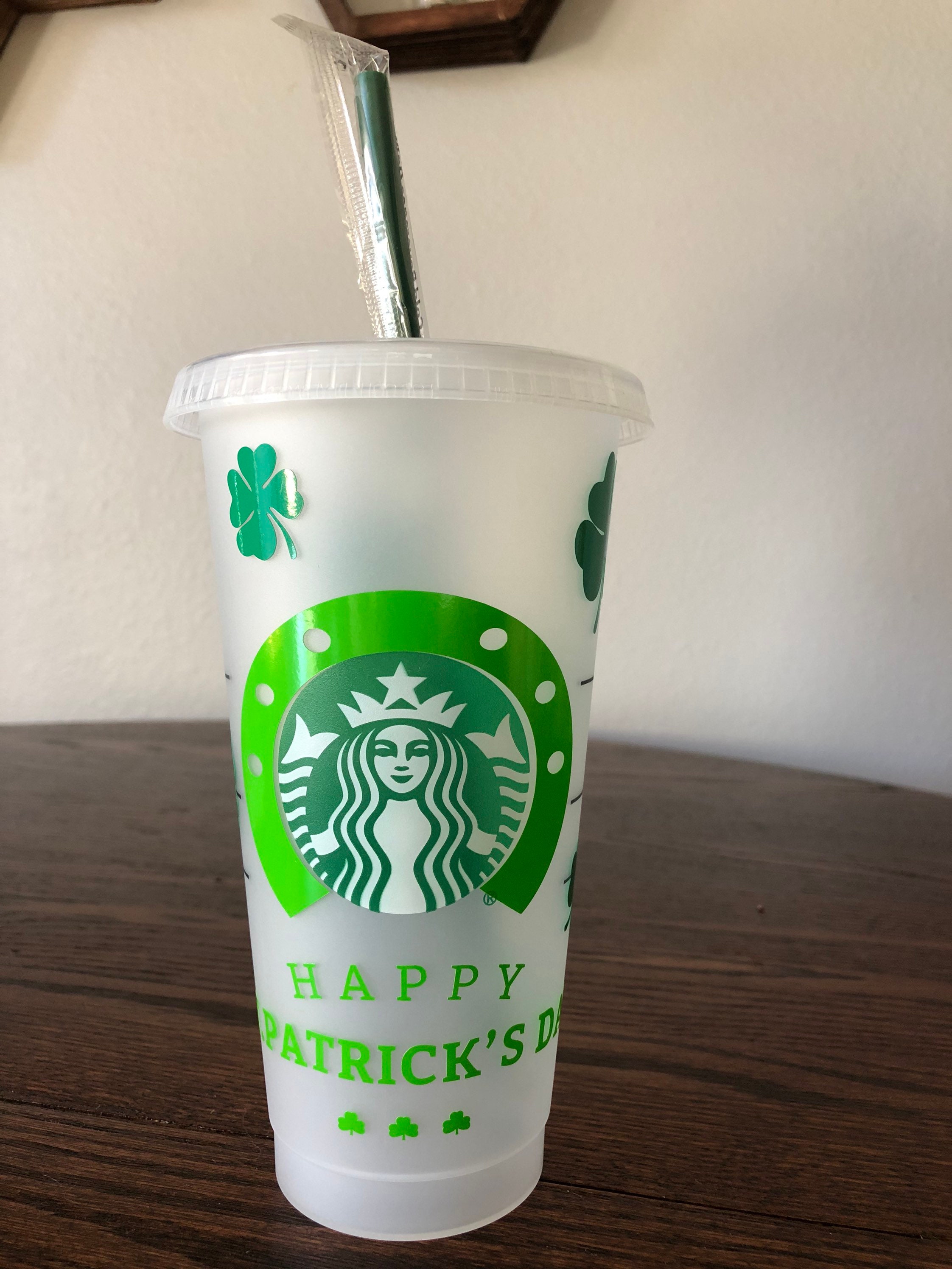 St. Patricks Day Starbucks cup // Holiday Day // Venti Cup // Etsy