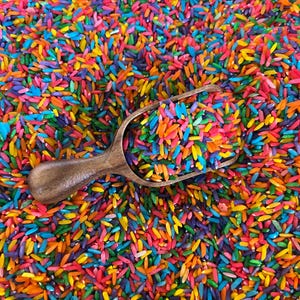 Rainbow Rice , Sensory Bin Filler, Colored Rice, Sensory Play, Bright Sensory Bin Filler, Taste Safe, Montessori