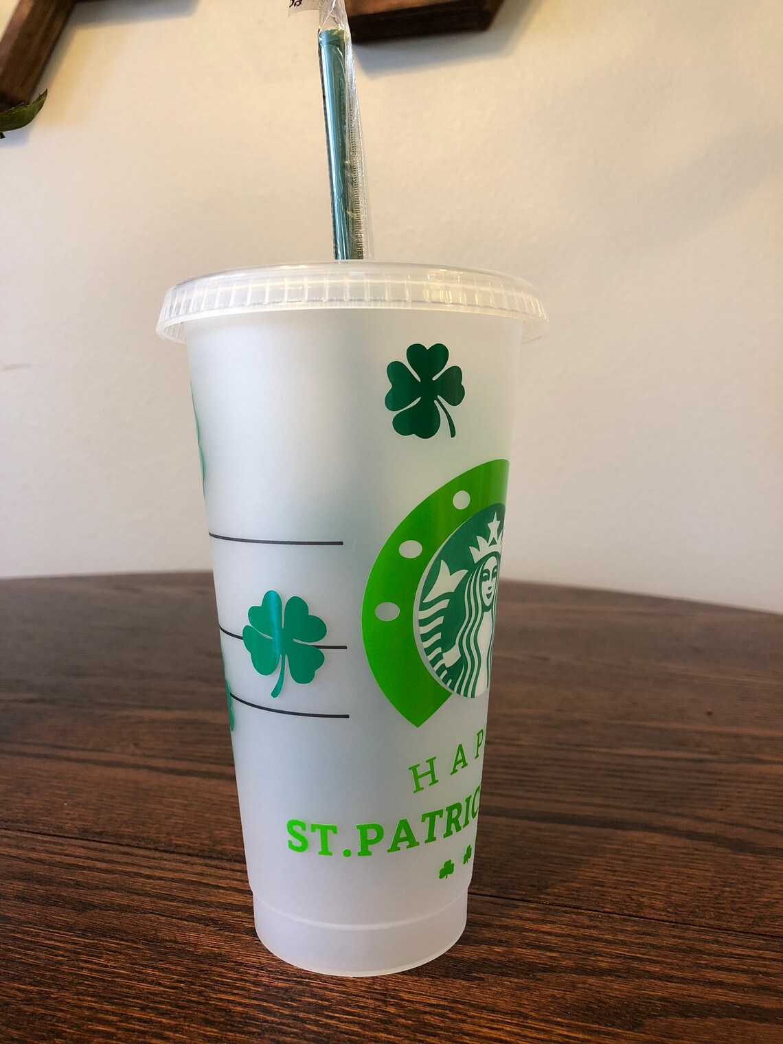 St. Patricks Day Starbucks cup // Holiday Day // Venti Cup // Etsy