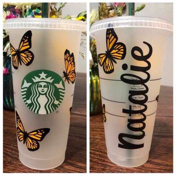 Personalised Starbucks Cold Cup UK With Name 24oz Venti Tumbler