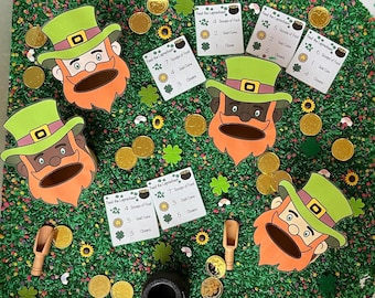 Tarjetas sensoriales para alimentar a los duendes / Día de San Patricio (SOLO archivo digital)