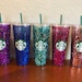 Custom Starbucks Snow globe Tumbler / Glitter Tumbler / Personalized Venti cold cup / Shiny Holographic 