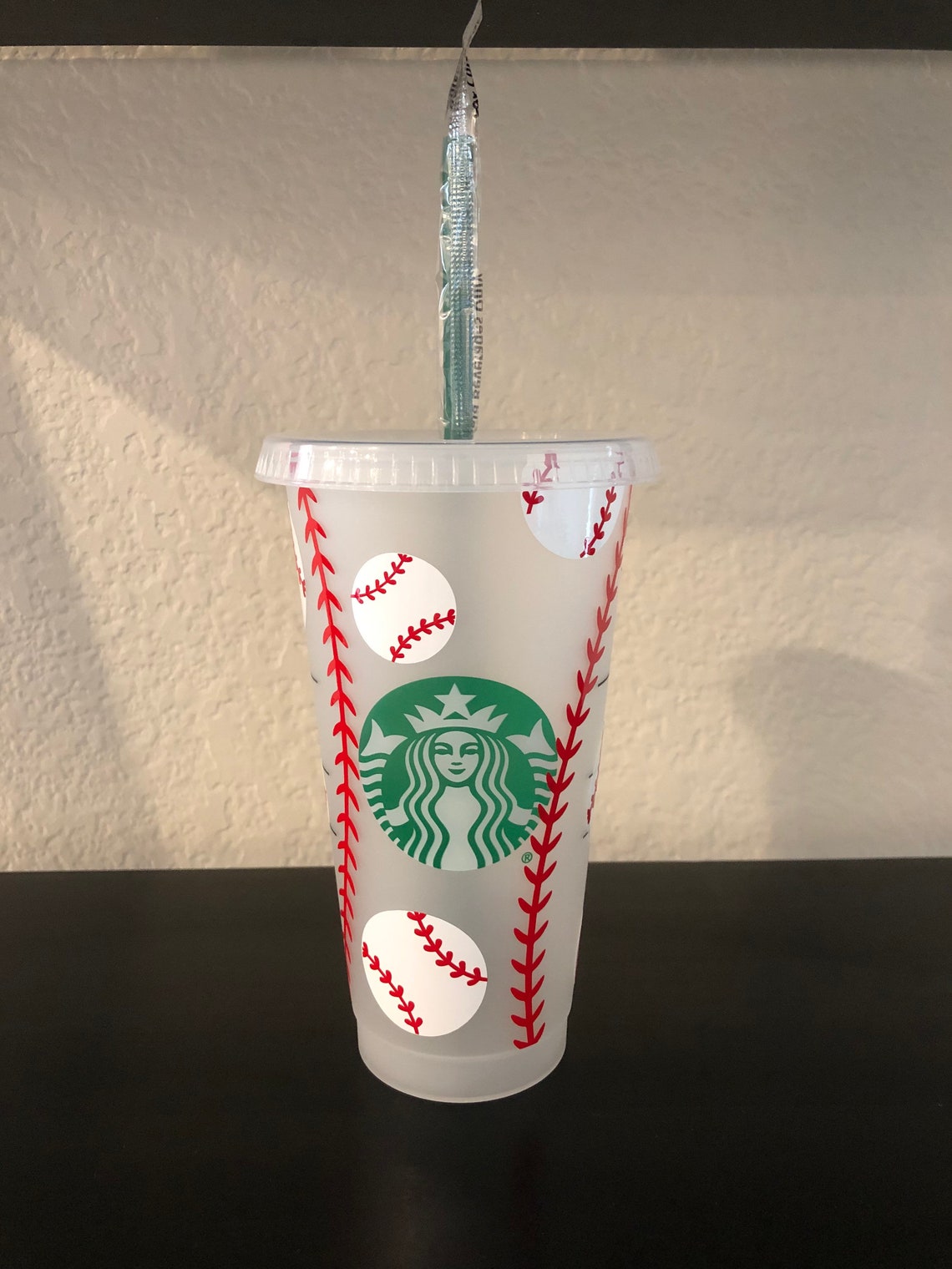 Personalized Baseball Starbucks Cup // Customizable with name Etsy
