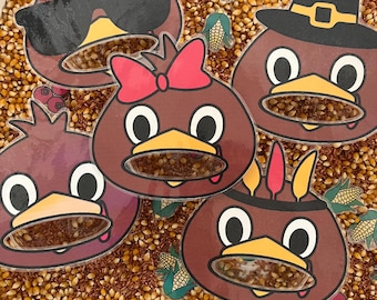 Tarjetas sensoriales "Alimenta a los pavos" (archivo digital SOLAMENTE) / Descarga instantánea / Actividad de Acción de Gracias para el hogar y la escuela