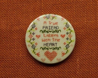Cross stitch needle minder, Magnetic needle holder with rare earth magnets, Pin keeper, Stitcher gifts for friend, Friendship  needleminders