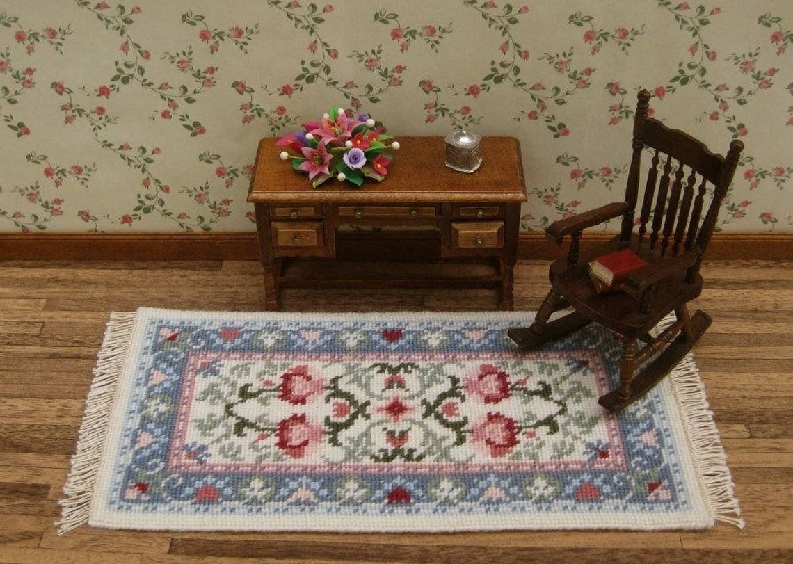 Dollhouse Miniatures Rug KIT. Doll House Rug for 112 Scale Etsy Australia