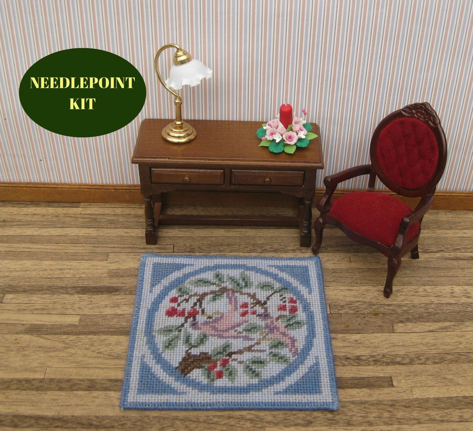 Dollhouse miniatures rug KIT. Doll house rug for 112 scale Etsy