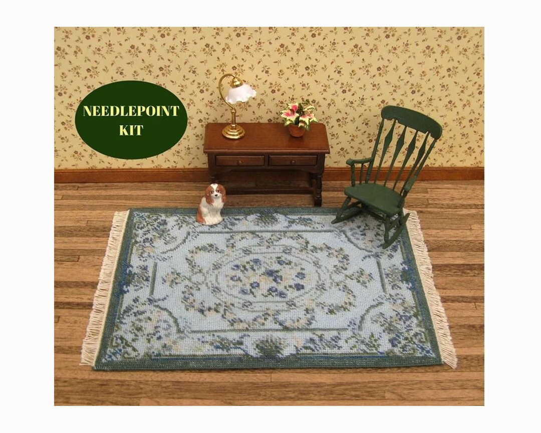Dollhouse Miniatures Rug KIT. Doll House Rug for 112 Scale Dolls House