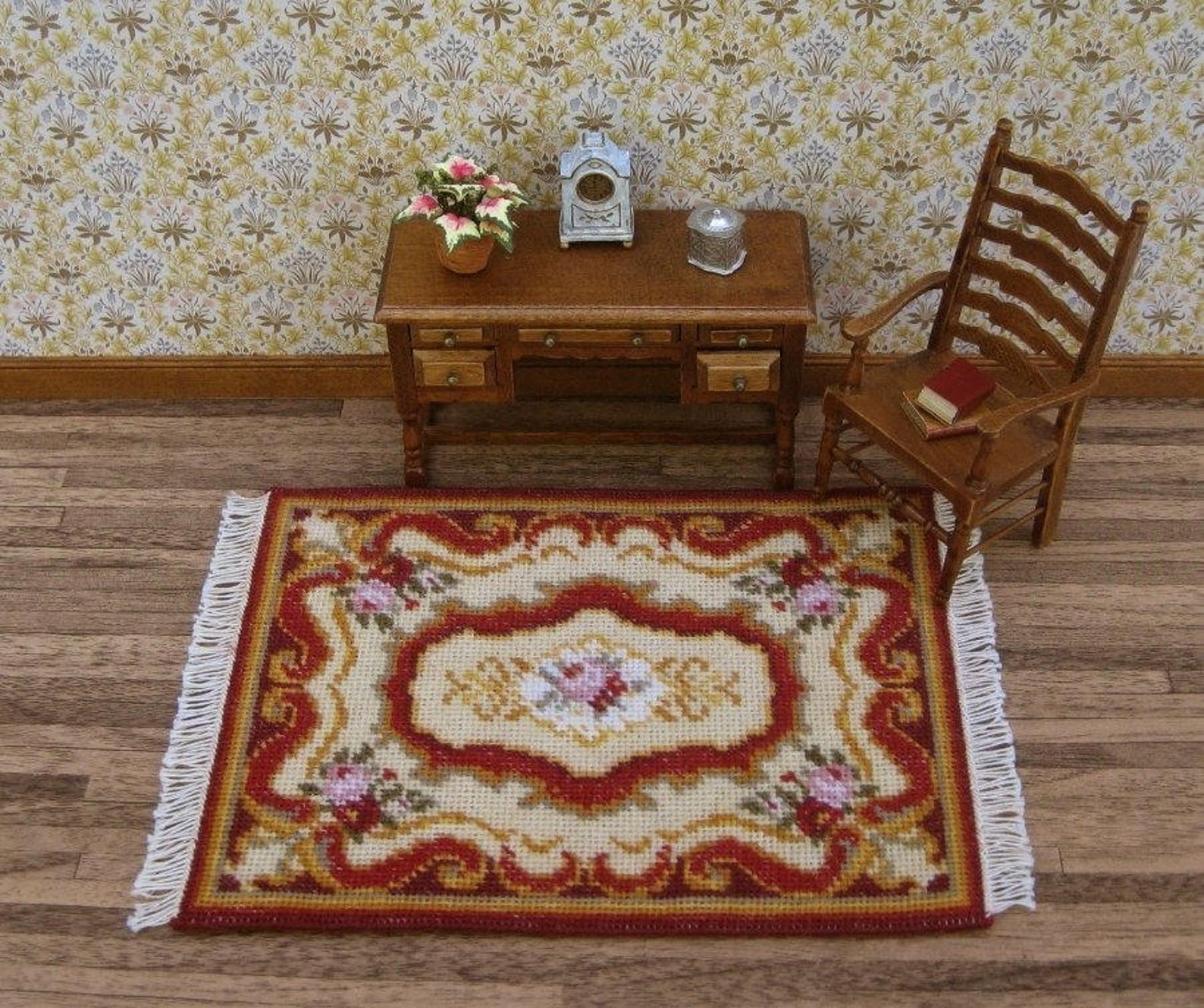 Dollhouse Miniatures Rug KIT. Doll House Rug for 112 Scale Etsy