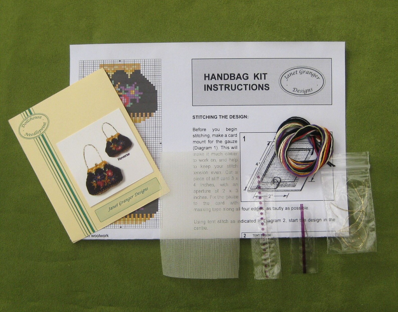 112 Doll House Purse Kit Petit Point Needlepoint Dollhouse Etsy