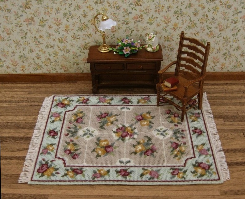 Dollhouse Miniatures Rug KIT. Doll House Rug for 112 Scale Etsy UK