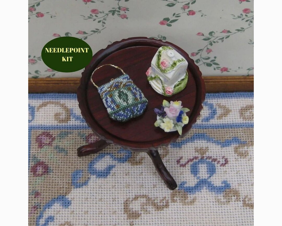 112 Doll House Purse Kit Petit Point Needlepoint Dollhouse Miniatures