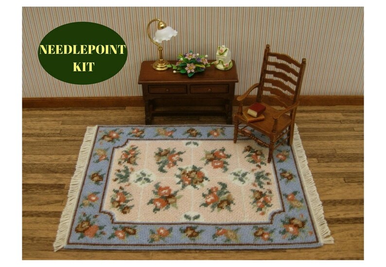 Dollhouse Miniatures Rug KIT. Doll House Rug for 112 Scale Etsy Australia