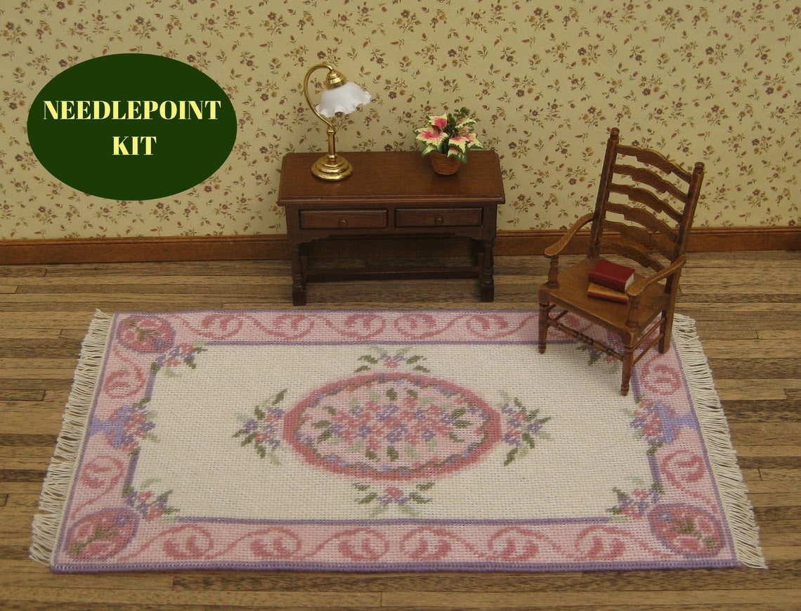 Dollhouse Miniatures Rug KIT. Doll House Rug for 112 Scale Etsy