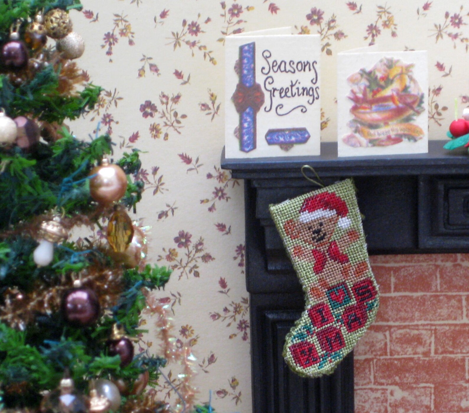 Dollhouse Christmas Stocking Kit Christmas Dollhouse Etsy