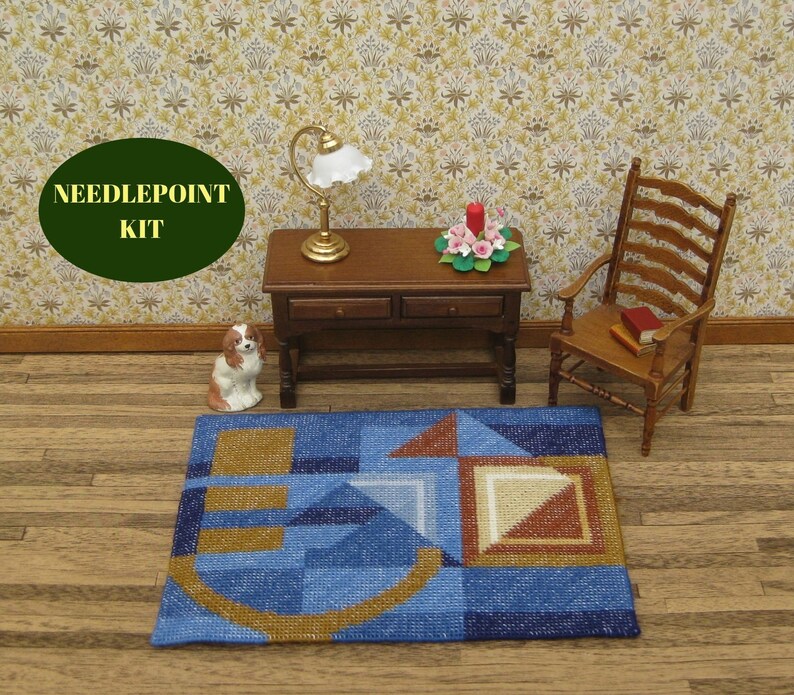 Dollhouse miniatures rug KIT. Doll house rug for 112 scale Etsy